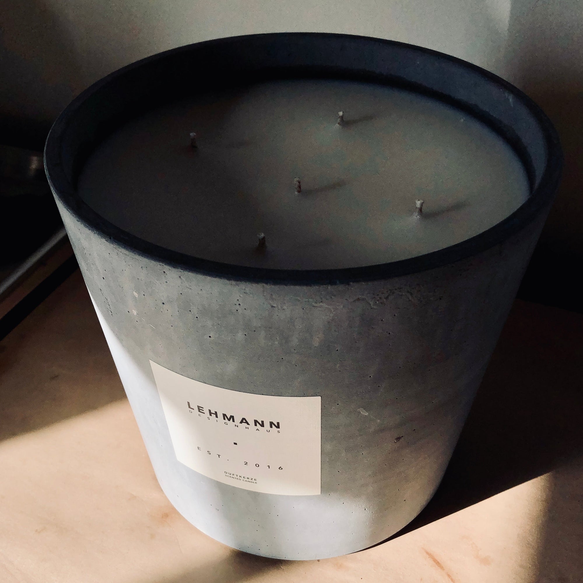 Colossal Concrete Candle |  150 oz | 1000+ Hour Burn Time
